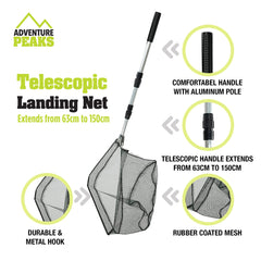Telescopic Fish Landing Net For Easy Catching