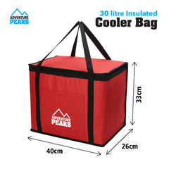 30 Litre Insulated Cooler Bag for Picnic and Travel