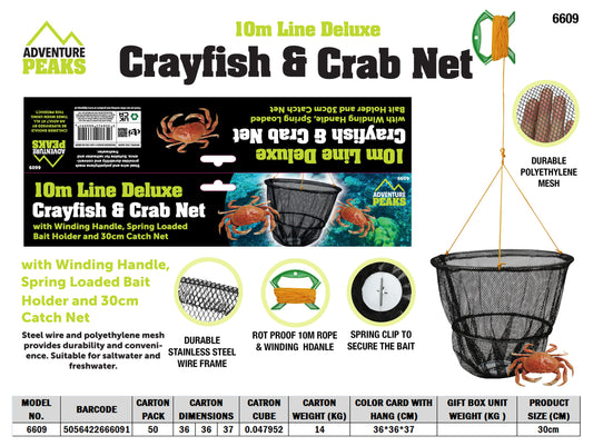 10m Deluxe Crayfish & Crab Net
