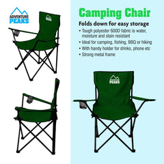 Foldable Camping Chair for Outdoor Comfort and Relaxation
