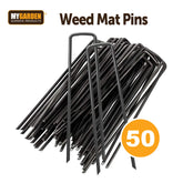 50 Pack of Durable Weed Mat Pins
