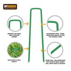 50 Pack of Durable Weed Mat Pins