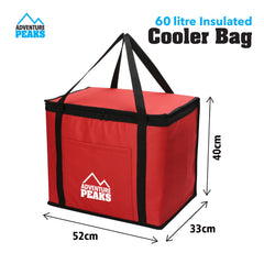 60 Litre Insulated Cooler Bag for Picnic and Travel
