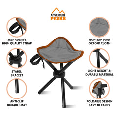 Folding Stool With Convenient Carry Strap