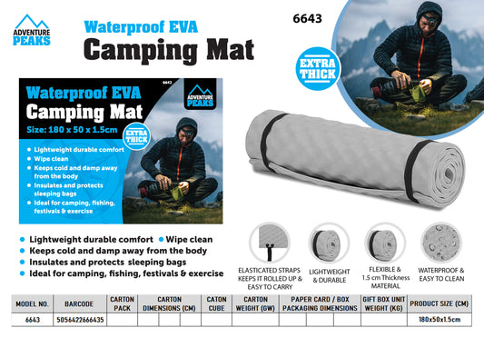 Camping Mat 180*50*1.5 Grey