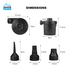 Compact Portable Air Pump for Tyres and Inflatables