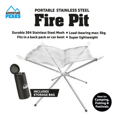 Portable Stainless Steel Fire Pit