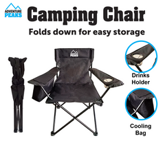 Camping Chair with Cooling Pouch