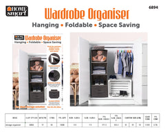 Foldable Storage Organiser For Wardrobe Use