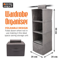 Foldable Storage Organiser For Wardrobe Use