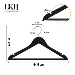 10-Pack Non-Slip Hanger Bars For Clothes