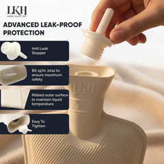 Hot Water Bottle-2L+Cover+Pocket