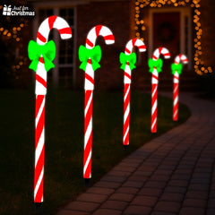 Christmas-5pc LED Candy Cane Lights (12)