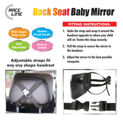 Adjustable Back Seat Baby Mirror For Safety