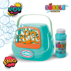 Blue Bubble Gun with 120ml Bubble Water