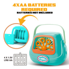 Blue Bubble Gun with 120ml Bubble Water