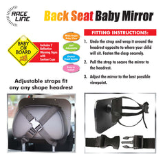 Adjustable Back Seat Baby Mirror For Safety