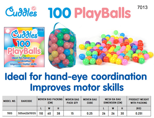 100pcs Mutilcoloured Balls