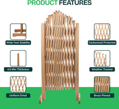 Wooden Expanding Freestanding Trellis