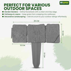 20PK Interlocking Lawn Edging Set