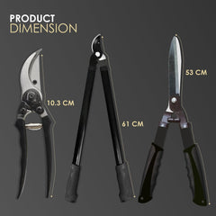 3PK Garden Loppers, Shears and Secateur Set