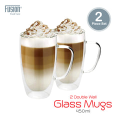 2pc 450ml Double Wall Mug