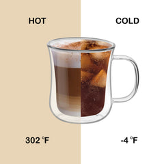 2pc 350ml Double Wall Mug