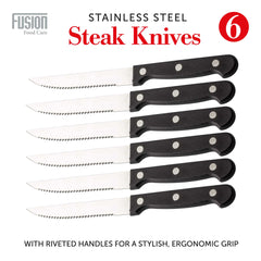 Set of 6 Premium Steak Knives