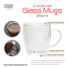 205ml Double Walled Mugs