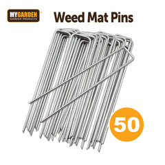 50PK Heavy Duty Weed Mat Pins for Garden Fabric Securing