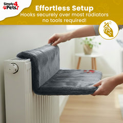 Cat radiator Bed Grey