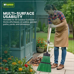 Extendable Garden Broom for Outdoor Cleaning