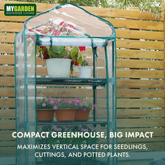 3 Tier Greenhouse Frame Including Shelving