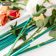50 Pack Bamboo Flower Sticks for Gardening