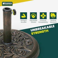 Rose Pattern Parasol Base