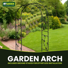 Teramo Elegant Garden Arch for Climbing Plants and Flowers