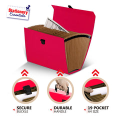 Expanding Document Organiser Red