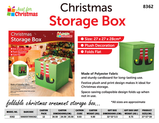 Christmas Storage Box Green