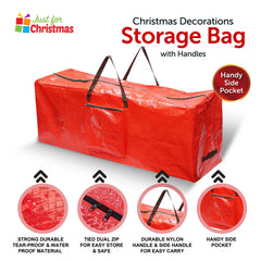 Christmas Storage Bag with Handles & Pouch
