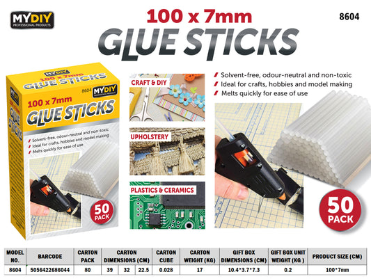 50pcs Glue Sticks 100*7mm