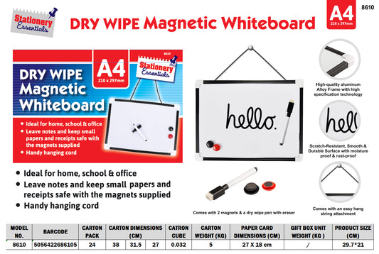 A4 Dry Wipe Board