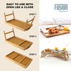 Bamboo Folding Bed tray