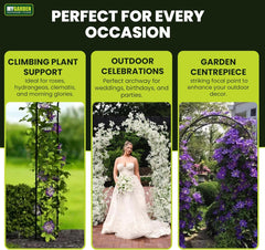 Teramo Elegant Garden Arch for Climbing Plants and Flowers