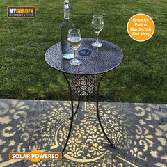 Solar Powered Garden Downlighter Bistro Table