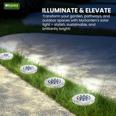 4PK Bright Bright LED Solar Ground Light