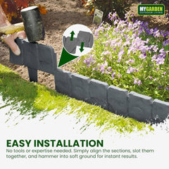 20PK Interlocking Lawn Edging Set