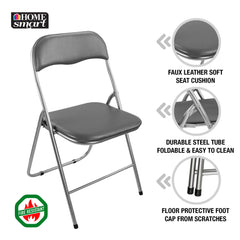 Home Basics Metal Folding Chair