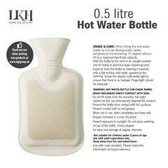 0.5L Rubber Hot Water Bottle for Warmth