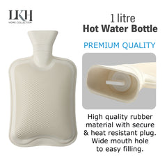 1L Rubber Hot Water Bottle for Comfort