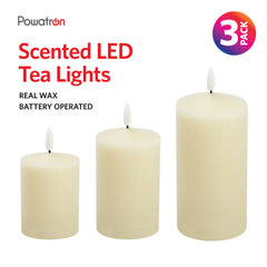 Flameless 3PK Scented LED Tea Lights